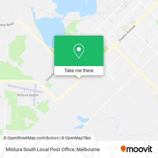 Mildura South Local Post Office map