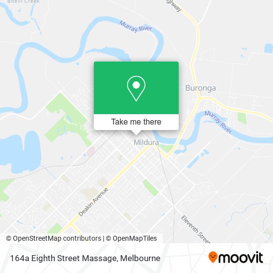 164a Eighth Street Massage map