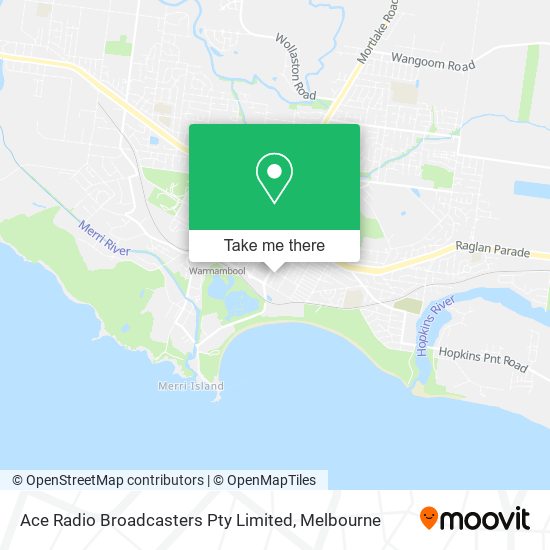 Ace Radio Broadcasters Pty Limited map