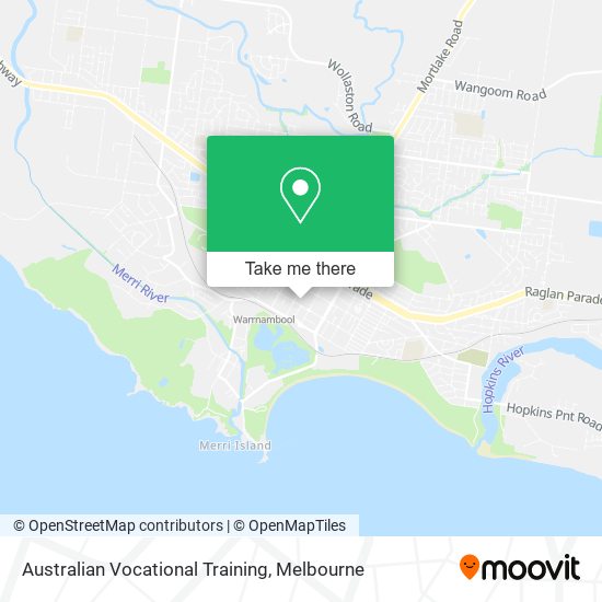 Mapa Australian Vocational Training