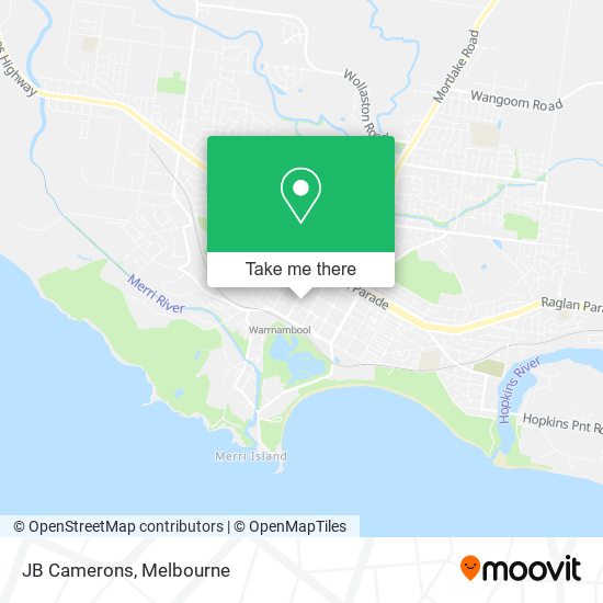 JB Camerons map