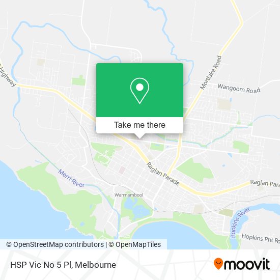HSP Vic No 5 Pl map