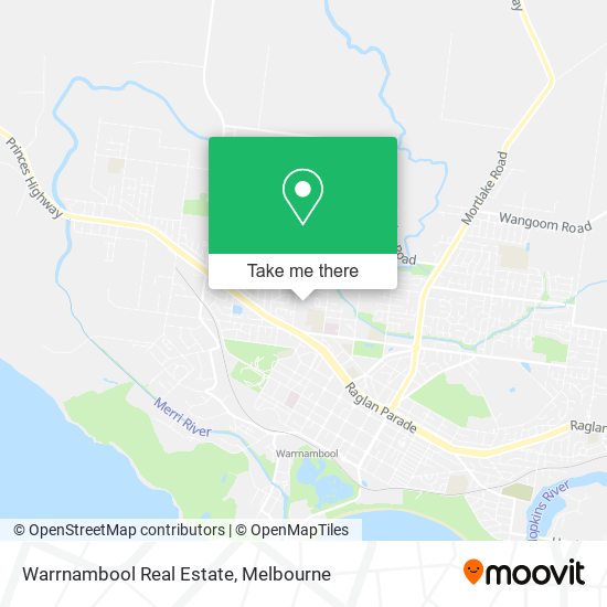 Warrnambool Real Estate map