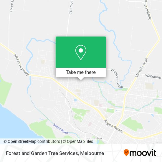 Forest and Garden Tree Services map
