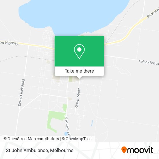 St John Ambulance map