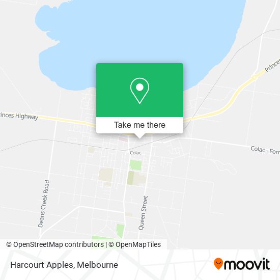 Harcourt Apples map