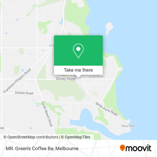 MR. Green's Coffee Be map