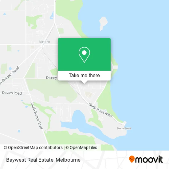 Baywest Real Estate map