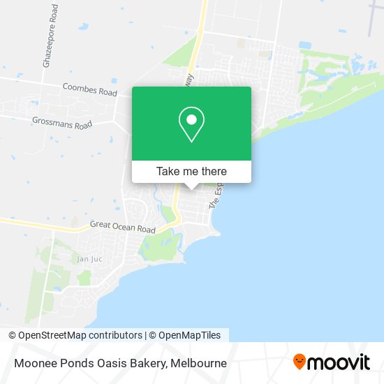 Moonee Ponds Oasis Bakery map