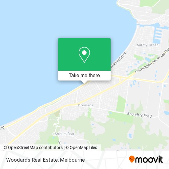Woodards Real Estate map