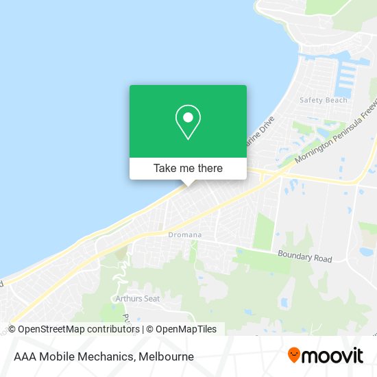 AAA Mobile Mechanics map