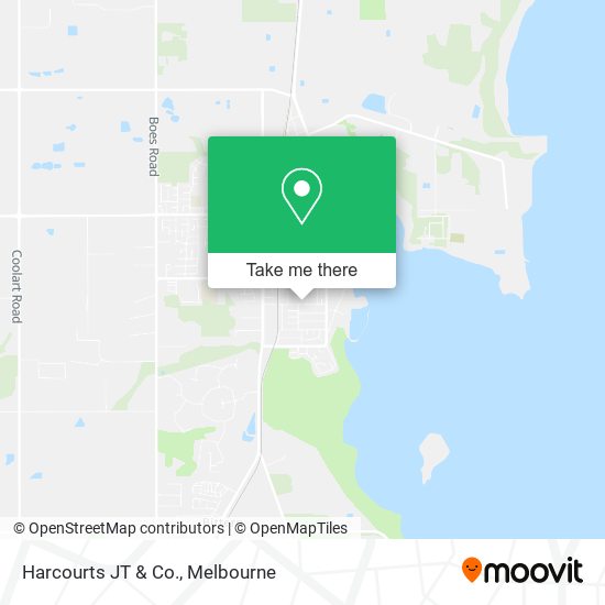 Harcourts JT & Co. map