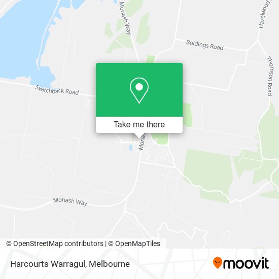 Harcourts Warragul map