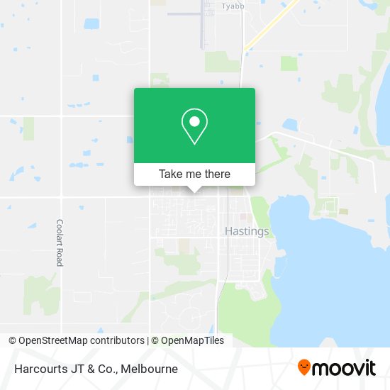 Harcourts JT & Co. map