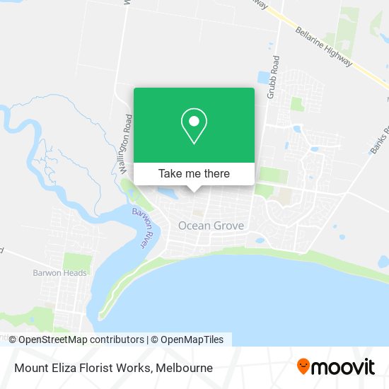 Mount Eliza Florist Works map