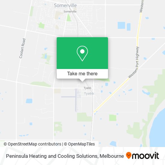 Peninsula Heating and Cooling Solutions map