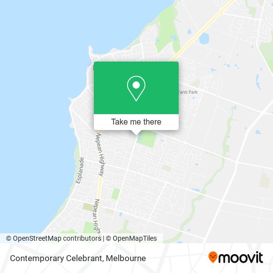 Contemporary Celebrant map
