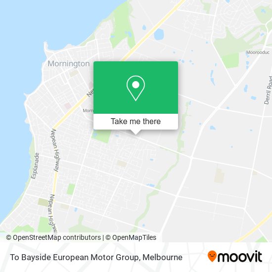 To Bayside European Motor Group map