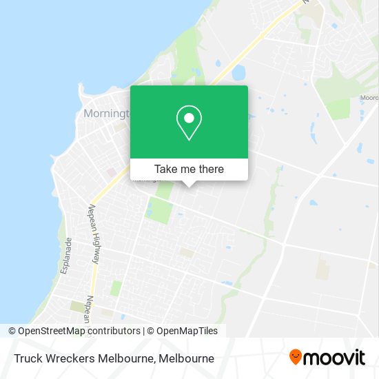 Mapa Truck Wreckers Melbourne