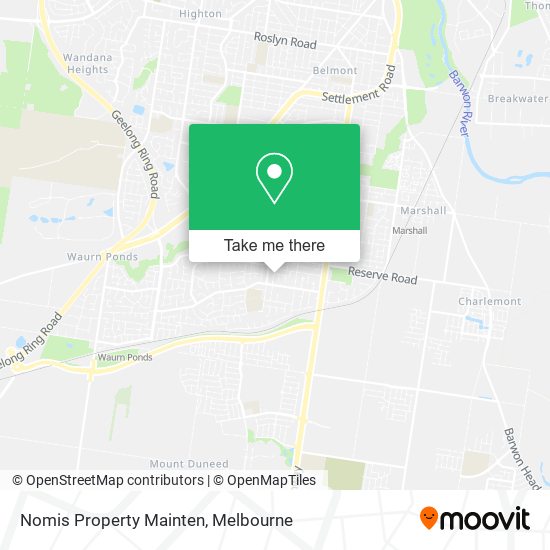 Nomis Property Mainten map