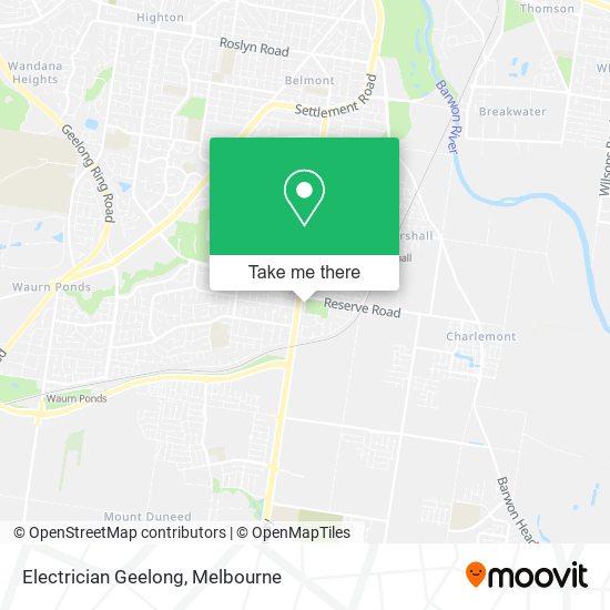 Electrician Geelong map