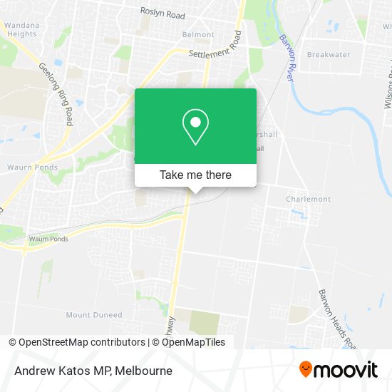 Andrew Katos MP map