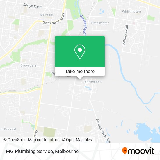 MG Plumbing Service map