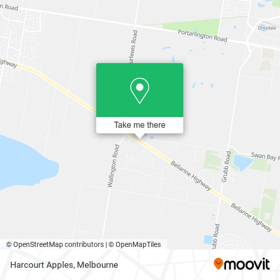 Harcourt Apples map