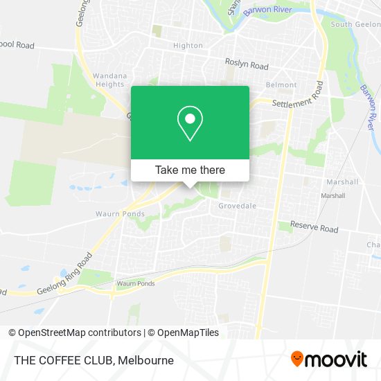 THE COFFEE CLUB map