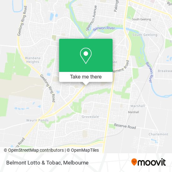 Belmont Lotto & Tobac map