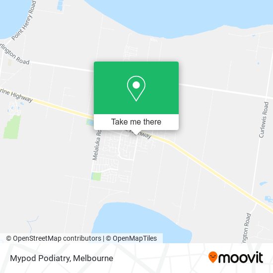 Mypod Podiatry map