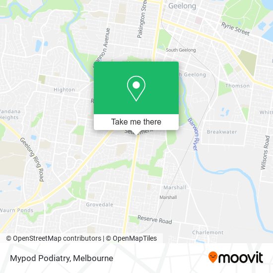 Mypod Podiatry map