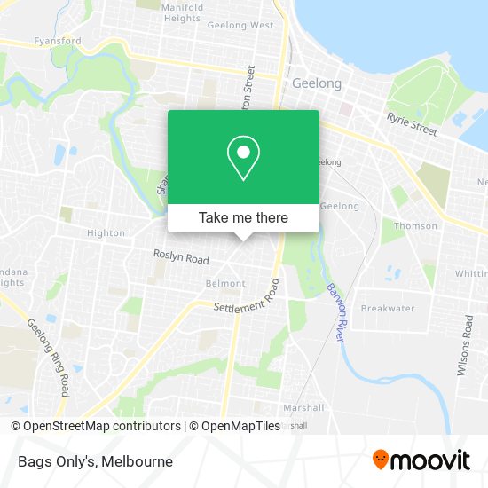 Bags Only's map