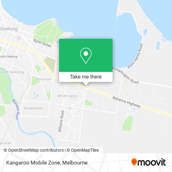 Kangaroo Mobile Zone map