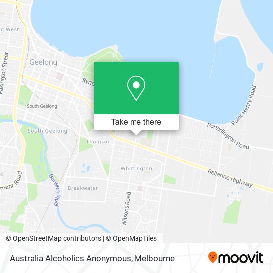 Mapa Australia Alcoholics Anonymous