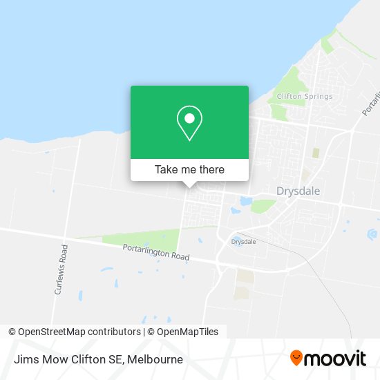 Jims Mow Clifton SE map