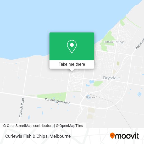 Curlewis Fish & Chips map