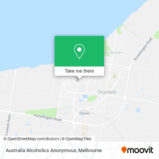 Australia Alcoholics Anonymous map