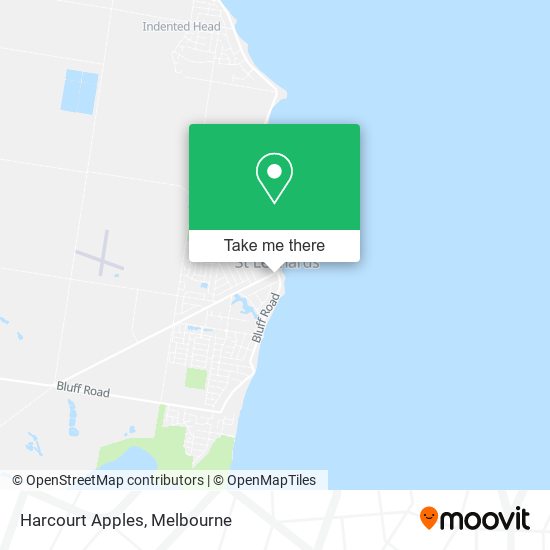 Harcourt Apples map