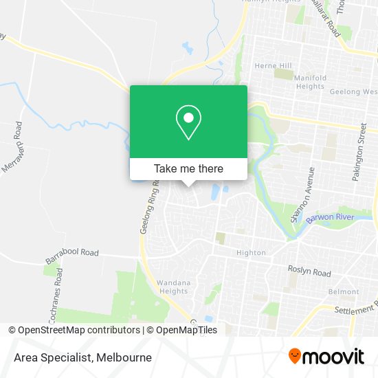 Area Specialist map