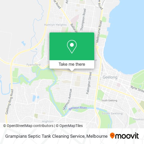 Grampians Septic Tank Cleaning Service map