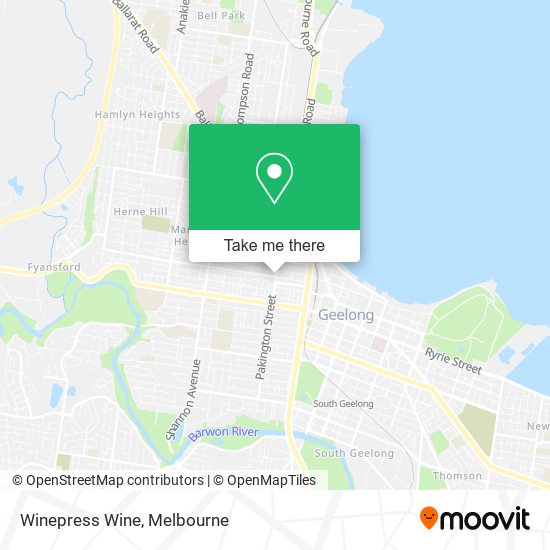 Winepress Wine map