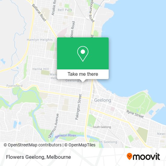 Mapa Flowers Geelong