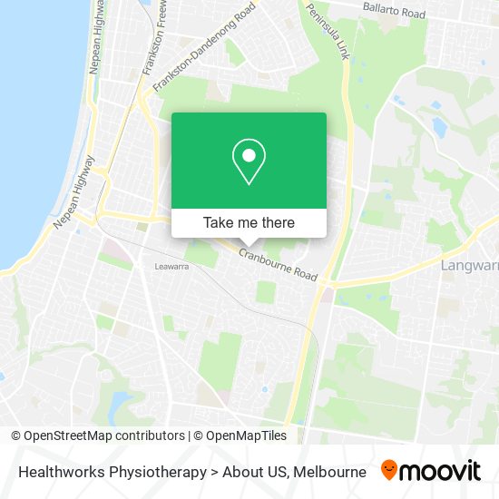 Healthworks Physiotherapy > About US map