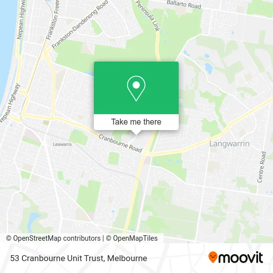 53 Cranbourne Unit Trust map
