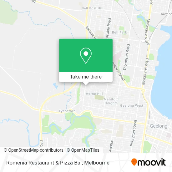 Mapa Romenia Restaurant & Pizza Bar