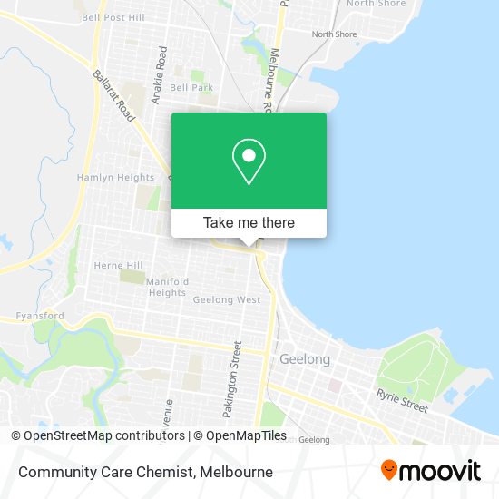 Community Care Chemist map