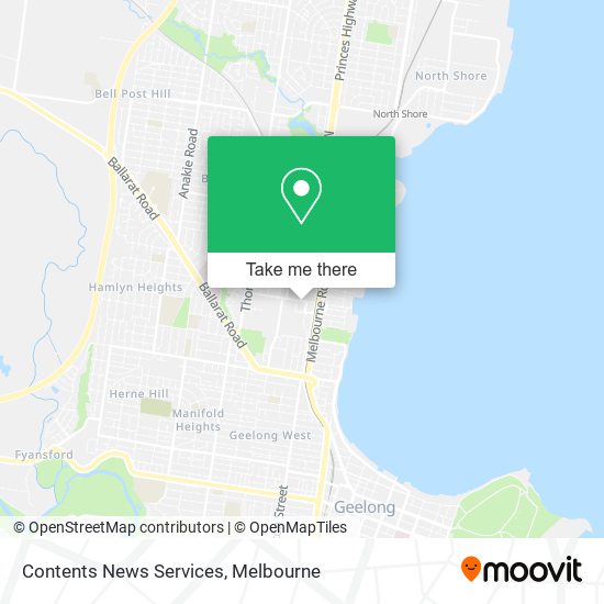 Contents News Services map