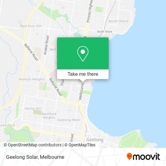 Geelong Solar map