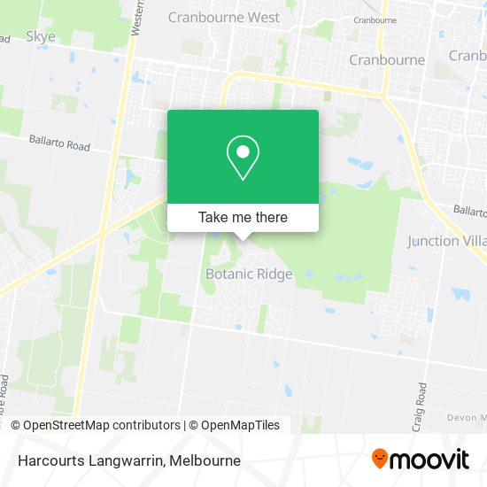 Harcourts Langwarrin map